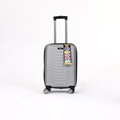 Mažas lagaminas Polina, S, pilkas kaina ir informacija | Lagaminai, kelioniniai krepšiai | pigu.lt