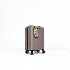 Mažas lagaminas Polina, S, auksinis kaina ir informacija | Lagaminai, kelioniniai krepšiai | pigu.lt