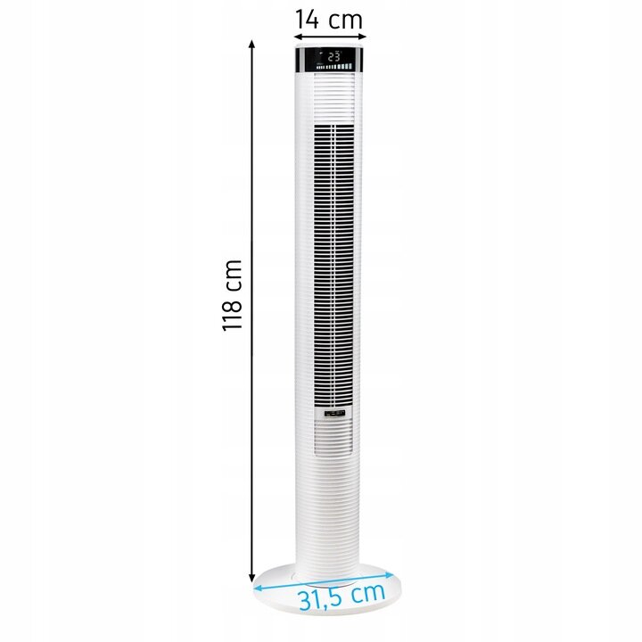 Bokštinis ventiliatorius Yoer Spiro, 45W kaina ir informacija | Ventiliatoriai | pigu.lt