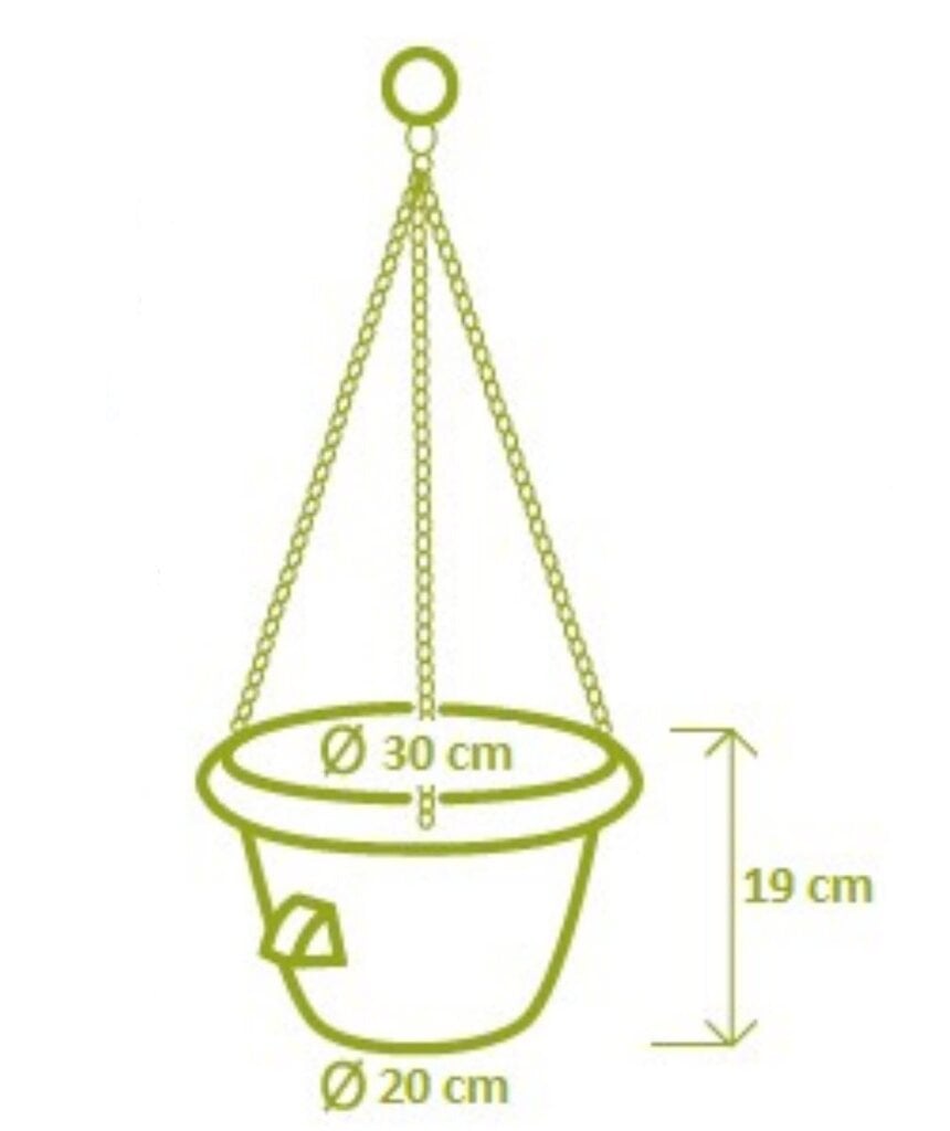 Vazonas gėlėms su laistymo sistema Uno Siesta 19cm kaina ir informacija | Vazonai | pigu.lt