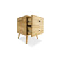 Ąžuolinis staliukas Cube No. 2, Natural Lacquer kaina ir informacija | Spintelės prie lovos | pigu.lt