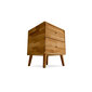 Ąžuolinis staliukas Cube No. 2, Havana kaina ir informacija | Spintelės prie lovos | pigu.lt