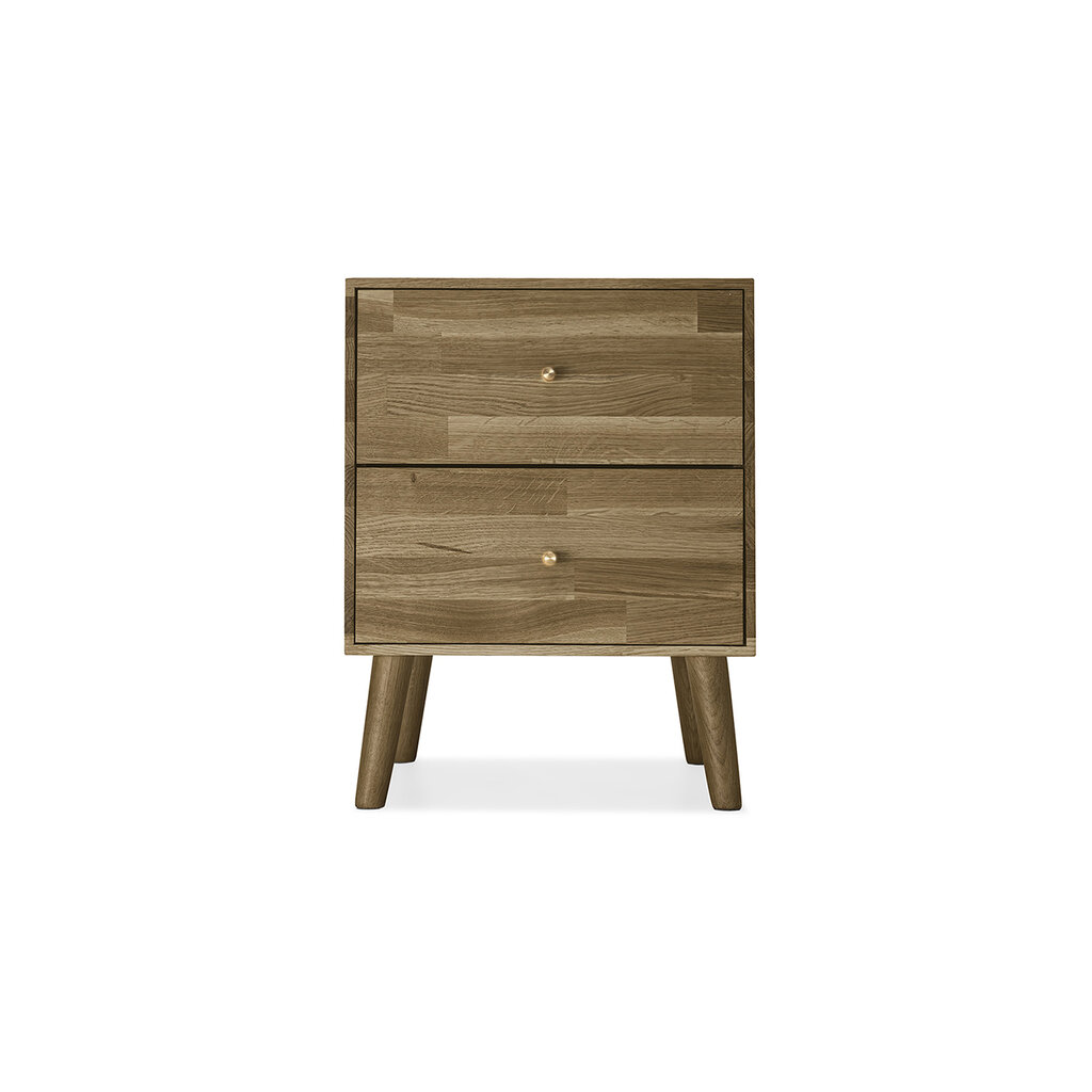 Ąžuolinis staliukas Cube No. 2, Rustic kaina ir informacija | Spintelės prie lovos | pigu.lt