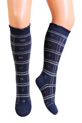 Детские хлопковые носки синего цвета с изображением медвежьих мордочек BROWN BEAR цена и информация | Носки, колготки для девочек | pigu.lt