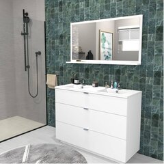 Ванная шкафчик Aatrium Marbella, 120x91x46 см, белая цена и информация | Шкафчики для ванной | pigu.lt