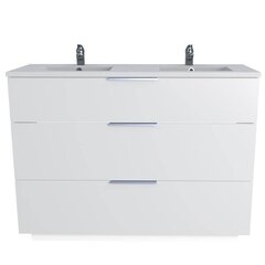 Ванная шкафчик Aatrium Marbella, 120x91x46 см, белая цена и информация | Шкафчики для ванной | pigu.lt
