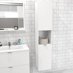 Ванная шкафчик Aatrium, 35x30x165 см, белая цена и информация | Шкафчики для ванной | pigu.lt
