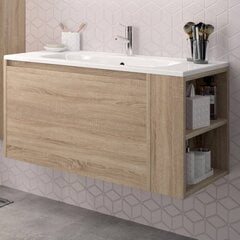 Ванная шкафчик Aatrium Vesna, 100x50x46 см, коричневый цена и информация | Шкафчики для ванной | pigu.lt