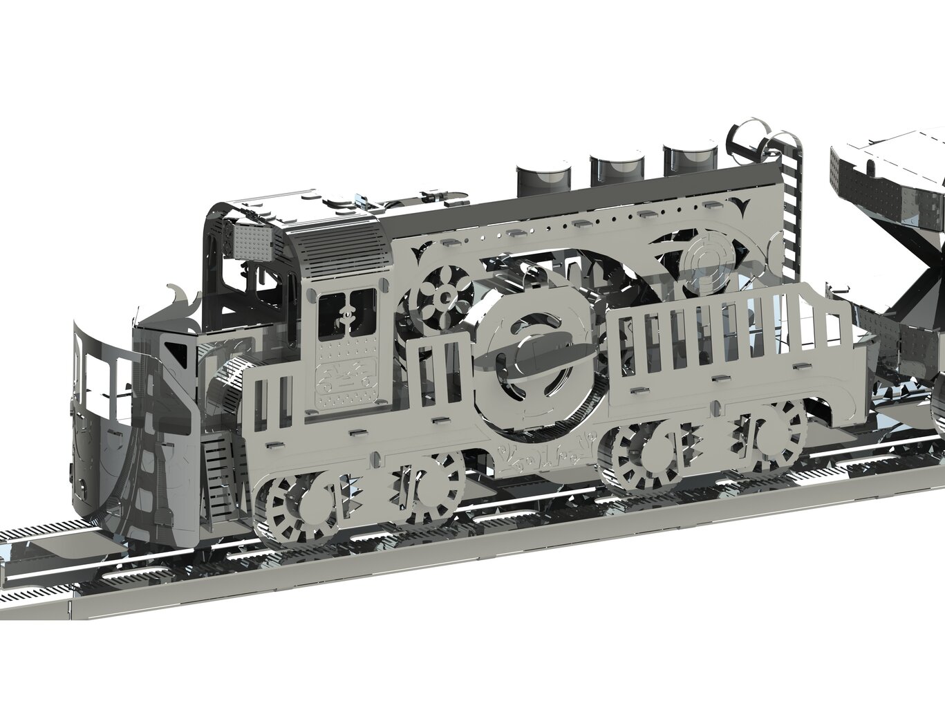 Konstruktorius Metal Time Heavy Loco (mechaninis) MT023 kaina ir informacija | Konstruktoriai ir kaladėlės | pigu.lt