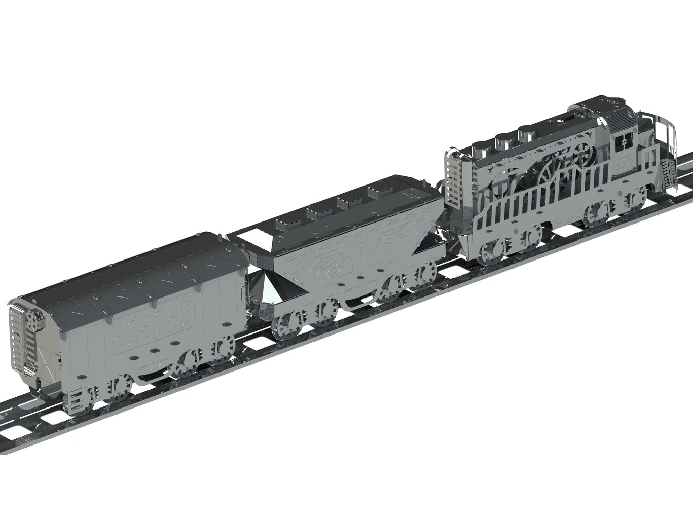 Konstruktorius Metal Time Heavy Loco (mechaninis) MT023 kaina ir informacija | Konstruktoriai ir kaladėlės | pigu.lt