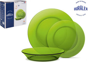 Тарелка Duralex Lys 12 pcs Зеленый цена и информация | Посуда, тарелки, обеденные сервизы | pigu.lt
