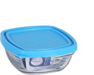 Герметичная коробочка для завтрака Duralex Freshbox Синий Квадратный (300 ml) (11 x 11 x 5 cm) цена и информация | Посуда для хранения еды | pigu.lt