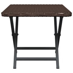 Sulankstomas stalas vidaXL, rudas kaina ir informacija | Lauko stalai, staliukai | pigu.lt