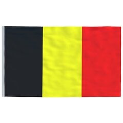 VidaXL Belgijos vėliava su stiebu, 6,23 m цена и информация | Флаги и аксессуары к ним | pigu.lt