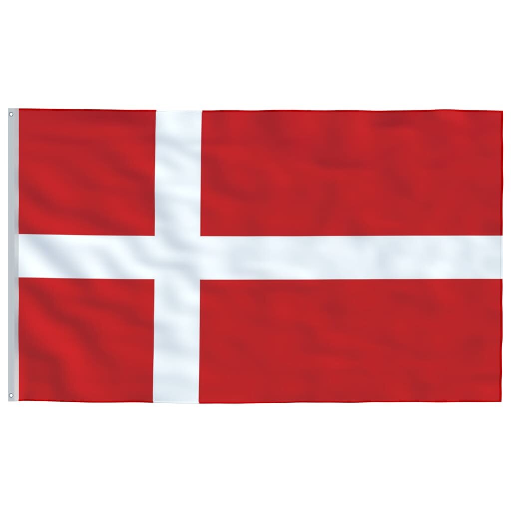 VidaXL Danijos vėliava su stiebu, 6,23 m kaina ir informacija | Vėliavos ir jų priedai | pigu.lt