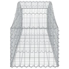 Išlenkti gabiono krepšiai, 200x50x40/60cm, 10 vnt цена и информация | Заборы и принадлежности к ним | pigu.lt