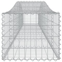 Išlenkti gabiono krepšiai vidaXL, 400x50x40/60cm цена и информация | Заборы и принадлежности к ним | pigu.lt