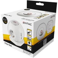 Удлинитель Entac 3 розетки + 2 USB, 1,5 м цена и информация | Удлинители | pigu.lt