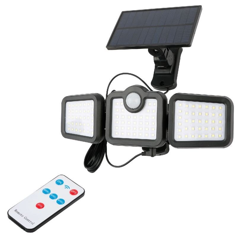 LED Lauko prožektorius Entac Solar 15W PIR su pulteliu цена и информация | Lauko šviestuvai | pigu.lt