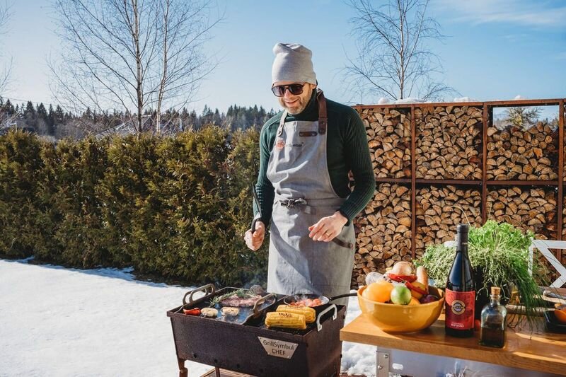 Kepsninė GrillSymbol Naked Chef XS kaina ir informacija | Kepsninės, griliai | pigu.lt