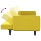 Sofa-lova su pagalvėlėmis vidaXL, geltona kaina ir informacija | Sofos | pigu.lt