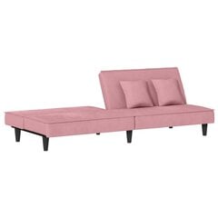 Sofa-lova su porankiais vidaXL, rožinė цена и информация | Диваны | pigu.lt