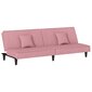 Sofa-lova su porankiais vidaXL, rožinė цена и информация | Sofos | pigu.lt