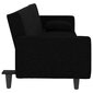 Sofa-lova su pagalvėlėmis vidaXL, juoda kaina ir informacija | Sofos | pigu.lt