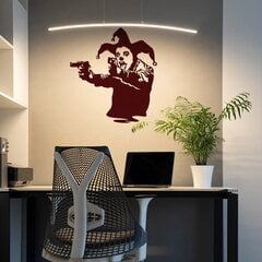 Виниловая наклейка на стену Banksy Джокер с оружием Декор интерьера - 100 х 91 см цена и информация | Интерьерные наклейки | pigu.lt