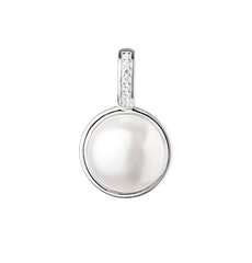 Кулон с жемчугом ⌀ 8-9 мм, серебро 925° цена и информация | Женское колье | pigu.lt