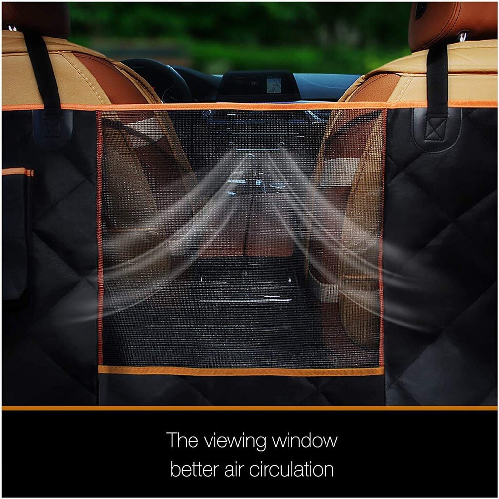 Kotilux Apsauginis automobilio sėdynių užtiesalas su tinkliniu langu, vandeniui atsparus, juodas цена и информация | Kelioniniai reikmenys | pigu.lt