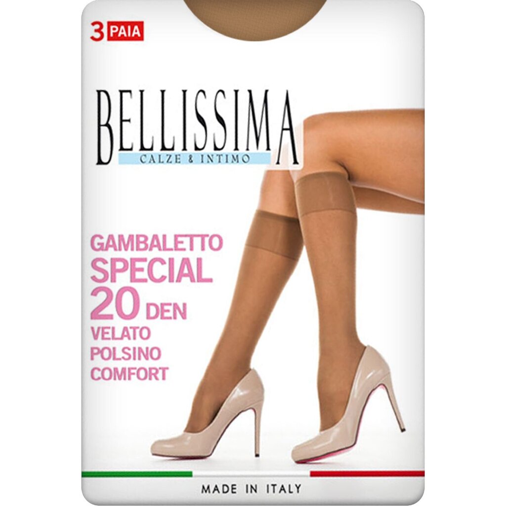 Kojinės moterims Bellissima Special Ambra smėlio spalvos, 3 vnt., 20 DEN цена и информация | Moteriškos kojinės | pigu.lt