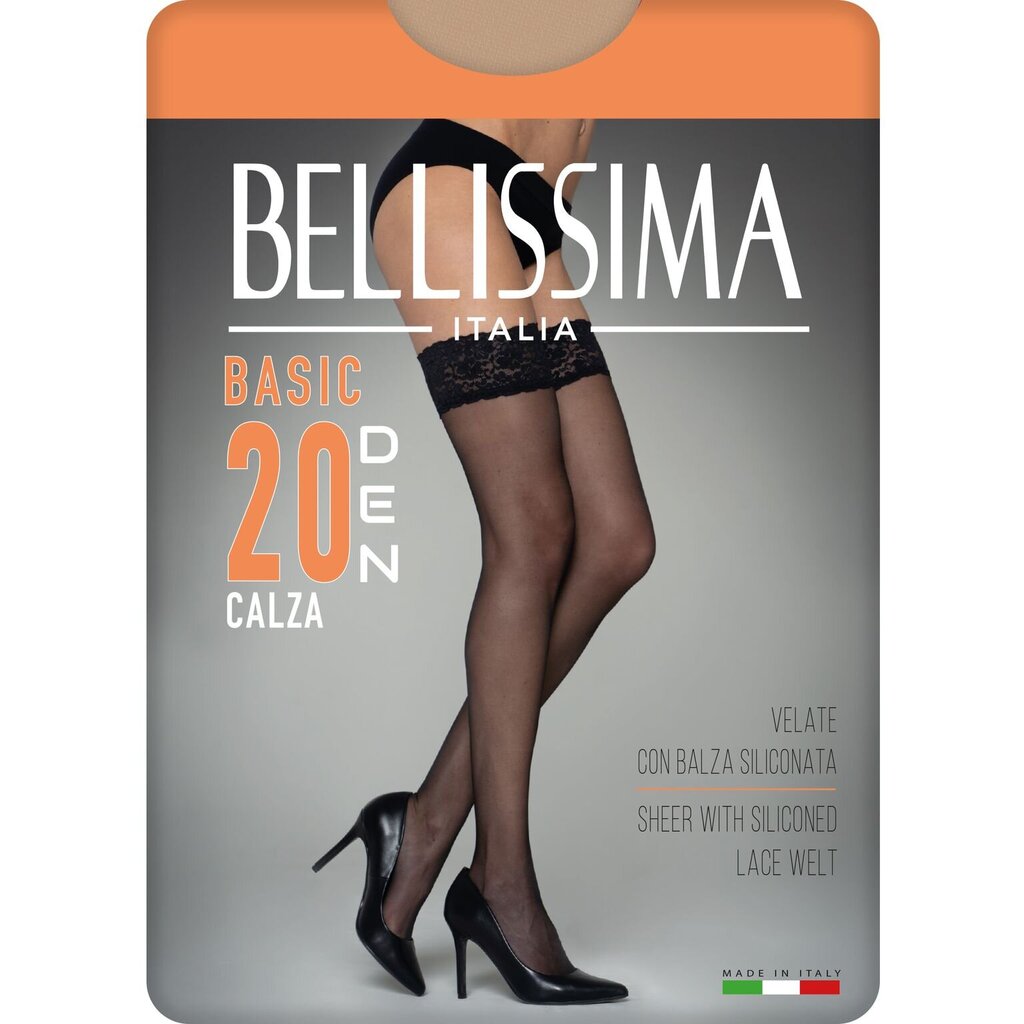 Klijuojamos kojinės moterims Bellissima Basic miele smėlio spalvos, 20DEN kaina ir informacija | Pėdkelnės | pigu.lt