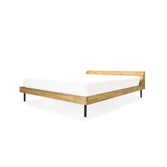 Дубовая кровать Shortie, 160x200, Rustic цена и информация | Кровати | pigu.lt