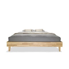 Дубовая кровать с ящиком для хранения Flat, 200x200, Rustic цена и информация | Кровати | pigu.lt