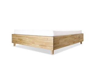 Дубовая кровать с ящиком для хранения Flat, 160x200, Rustic цена и информация | Кровати | pigu.lt