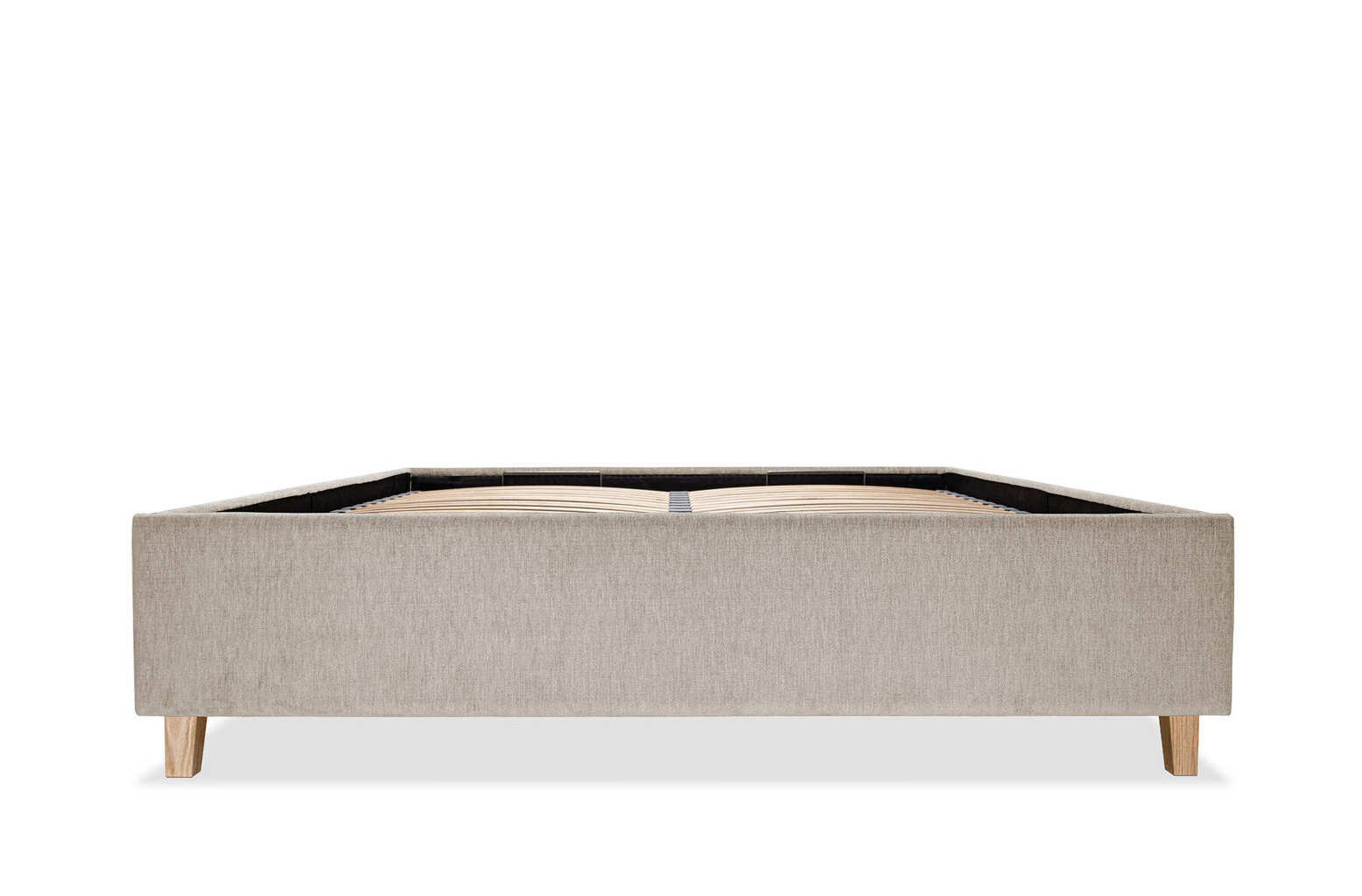Lova Flat, 160x200 cm, smėlio spalvos kaina ir informacija | Lovos | pigu.lt