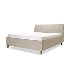 Дубовая кровать с ящиком для хранения Con, 140x200, бежевый цена и информация | Кровати | pigu.lt