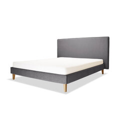 Дубовая кровать Slim, 140x200, серый цена и информация | Кровати | pigu.lt