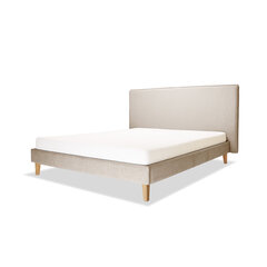 Кровать с обивкой Slim, 140x200, бежевый цена и информация | Кровати | pigu.lt