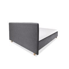 Кровать с обивкой с ящиком для хранения Slim, 160x200, серый цена и информация | Кровати | pigu.lt