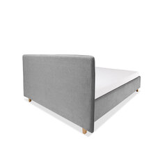 Кровать с обивкой с ящиком для хранения Slim, 140x200, светло-серый цена и информация | Кровати | pigu.lt