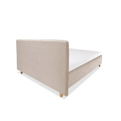 Кровать с обивкой с ящиком для хранения Slim, 200x200, светло-серый цена и информация | Кровати | pigu.lt