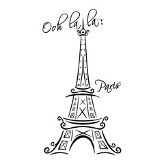 Interjero lipdukas Eifelio bokštas kaina ir informacija | Interjero lipdukai | pigu.lt