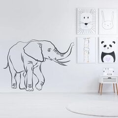 Виниловая наклейка на стену Милый слон Сафари декор интерьера - 140 х 101 см цена и информация | Интерьерные наклейки | pigu.lt