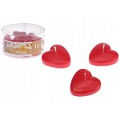 Плавающие свечи в форме сердца 12 шт. цена и информация | Подсвечники, свечи | pigu.lt