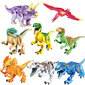 Dinozaurų figūrėlių konstruktorius Dino Park Jurrasic 77021, 8 vnt цена и информация | Konstruktoriai ir kaladėlės | pigu.lt