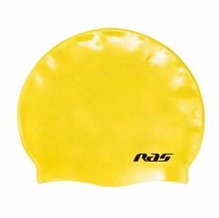 Шапочка для плавания  RAS Unisex Standard Yellow цена и информация | Шапочки для плавания | pigu.lt