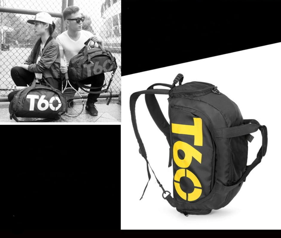 Sportinis krepšys vyrams A77, juodas kaina ir informacija | Kuprinės ir krepšiai | pigu.lt