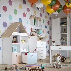 Подвесная полка Elmo 17, белый/коричневый цвет цена и информация | ML Meble Детская мебель | pigu.lt